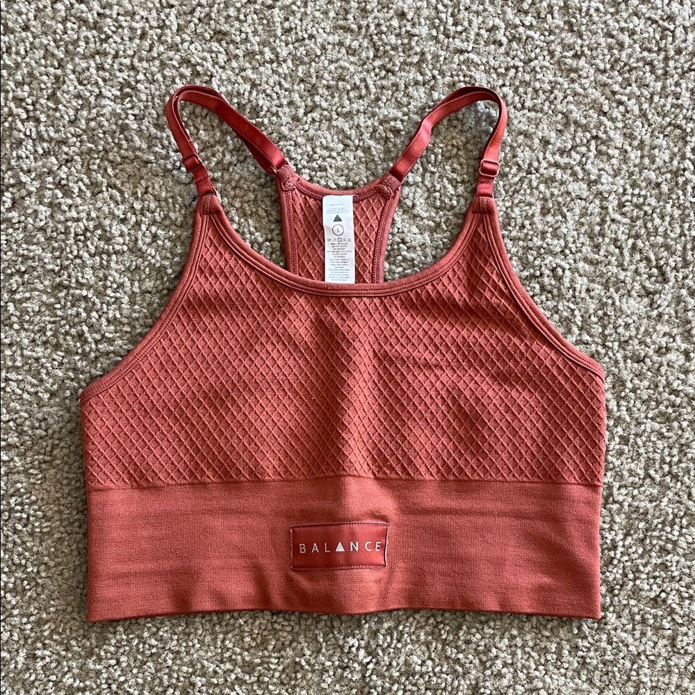 Balance Athletica (Vitality) Rust Longline Sports Bra